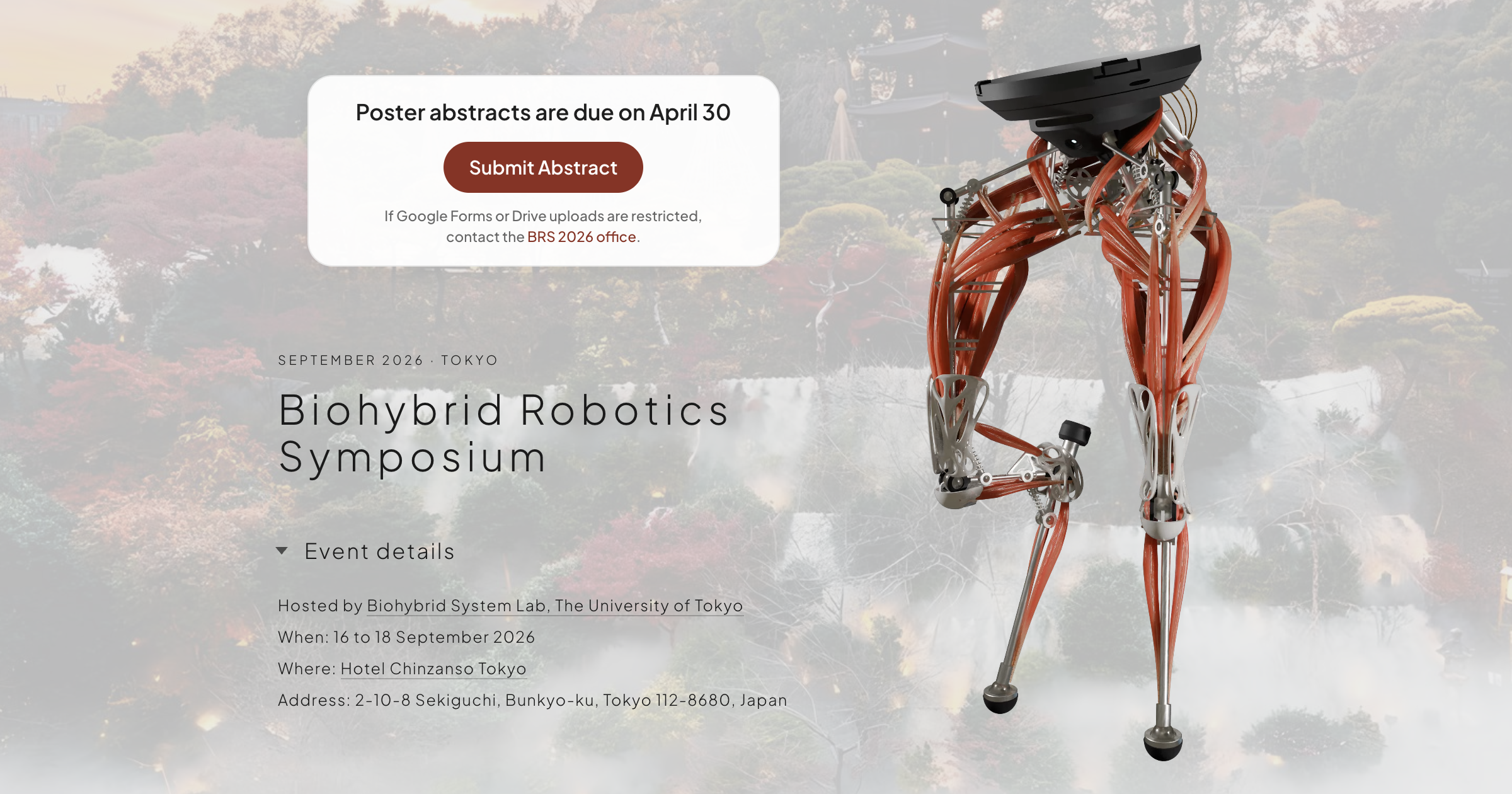 Biohybrid Robotics Symposium 2026